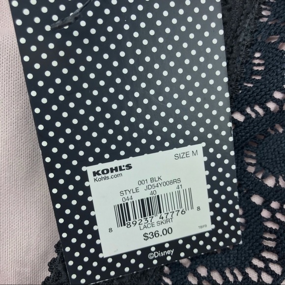 Disney Minnie Rocks the Dots Junior’s Lace Skirt by Disney NWT Size M Medium - Picture 5 of 8